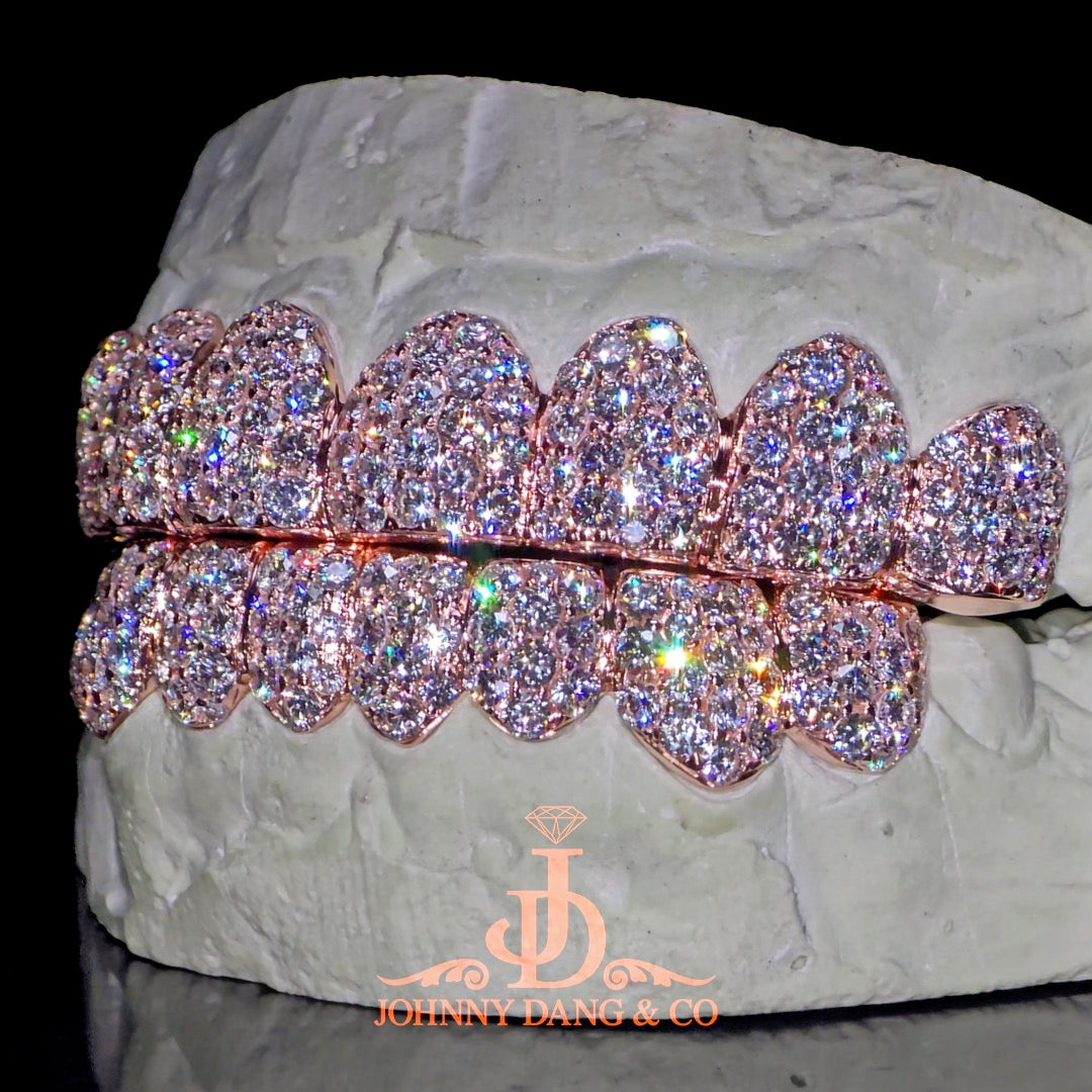 Flawless BBHoneycomb Set Grillz Rose Gold (Pull Out) ✅