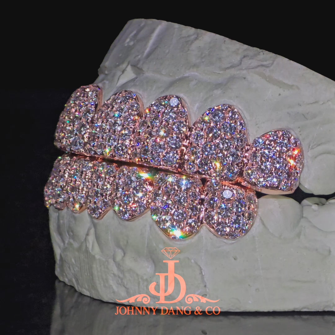 Flawless BBHoneycomb Set Grillz Rose Gold (Pull Out) ✅