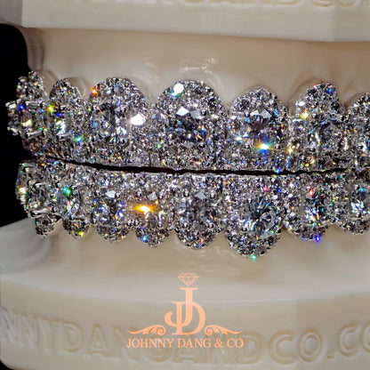 GIA "Honeymoon" Set Grillz White Gold (Pull Out)