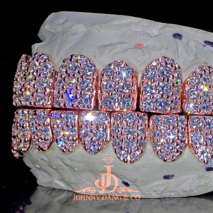 Flawless "10pt Ghost" Set Grillz Rose Gold (Perms) ✅