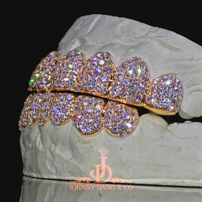 Flawless BBHoneycomb Set Grillz Yellow Gold (Pull Out) ✅